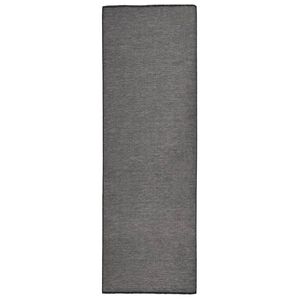 vidaXL Utend&oslash;rs flatvevd teppe 80x250 cm gr&aring;