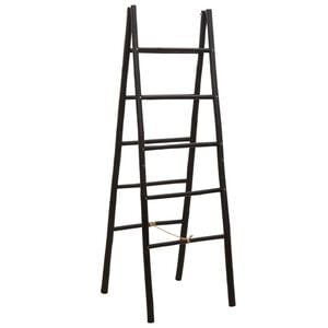 vidaXL Dobbeltsidig teppe stige Svart 50 x 50 x 159 cm Bambus