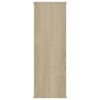 vidaXL Vegghyller hvit og sonoma eik 104x20x58,5 cm konstruert tre