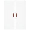 vidaXL Highboard hvit 69,5x34x180 cm konstruert tre