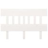 vidaXL Sengegavl hvit 138,5x3x81 cm heltre furu