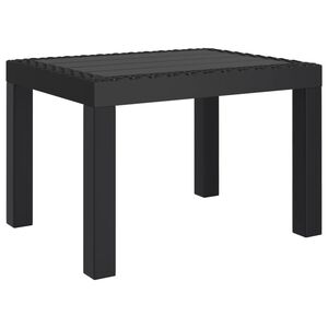 vidaXL Hagebord antrasitt 59x47x40 cm PP