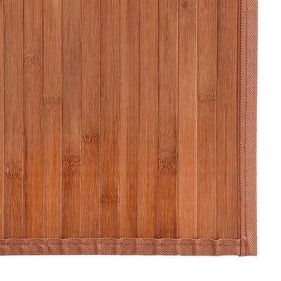 vidaXL Teppe rektangulær brun 60x200 cm bambus