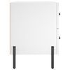 vidaXL Nattbord hvit 40x35x47,5 cm konstruert tre
