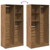 vidaXL Garderobe artisan eik 100x50x200 cm konstruert tre