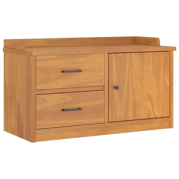 vidaXL Gangbenk SANDNES 87x40x50 cm heltre furu