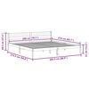 vidaXL Sengestamme Brun 208.6 x 157.6 x 69.4 cm Massiv furu