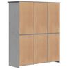 vidaXL Garderobe BODO gr&aring; 146x53,5x173 cm heltre furu