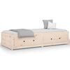 vidaXL Dagseng 90x190 cm Single heltre furu