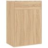 vidaXL Skoskap sonoma eik 60x35x84 cm konstruert tre