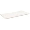 vidaXL Bordplate hvit 110x60x2,5 cm heltre furu