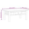 vidaXL Salongbord hvit 100x60x43,5 cm heltre furu Panama Range