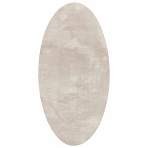 vidaXL Omr&aring;detepper Oval HUARTE Beige 80 x 150 cm 100% Polyester