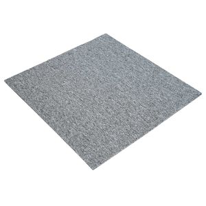 vidaXL Teppeflis Lysegr&aring; 50 x 50 cm 36 stk. PP og Bitumen