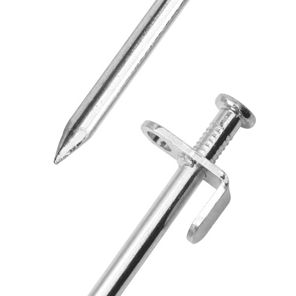 vidaXL Teltplugger 24 stk 19,5 cm 8 mm galvanisert stål