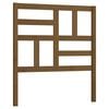 vidaXL Sengegavl honningbrun 106x4x104 cm heltre furu