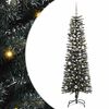 vidaXL Kunstig juletre med 150 LED gr&oslash;nn 150 cm PVC og plast og st&aring;l