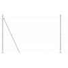 vidaXL Gjerde med innlegg. sølv 1.4 x 100 m PVC-belagt stål