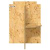 vidaXL Terrarium base med hylle Brun 100 x 40 x 50 cm OSB