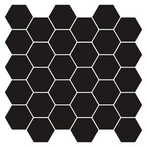 vidaXL Sekskantet fliser 20 stk. Svart 30 x 30 cm Polyuretan og PET