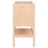 vidaXL Hamsterbur 55x40x80 cm heltre gran