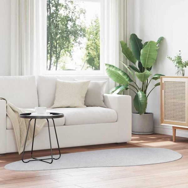 vidaXL Omr&aring;detepper HUARTE Gr&aring; 100 x 200 cm Polyester