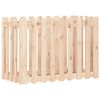 vidaXL Høybed med gjerdedesign 100x50x70 cm heltre furu
