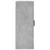 vidaXL Veggskap betonggr&aring; 69,5x34x90 cm