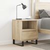 vidaXL Nattbord 2 stk sonoma eik 40x35x50 cm konstruert tre