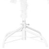 vidaXL Forhåndsbelyst kunstig juletre med kulesett hvit 150 cm PVC