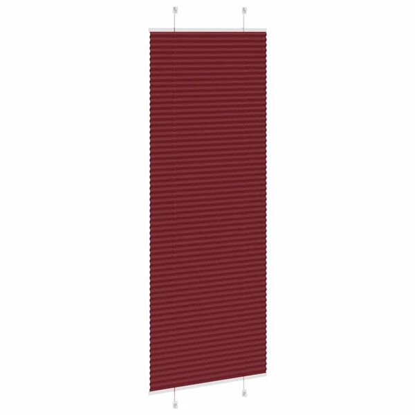 vidaXL Pliss&eacute;gardin Bordeaux R&oslash;d 75x200 cm Stoff Bredde 74,4 cm