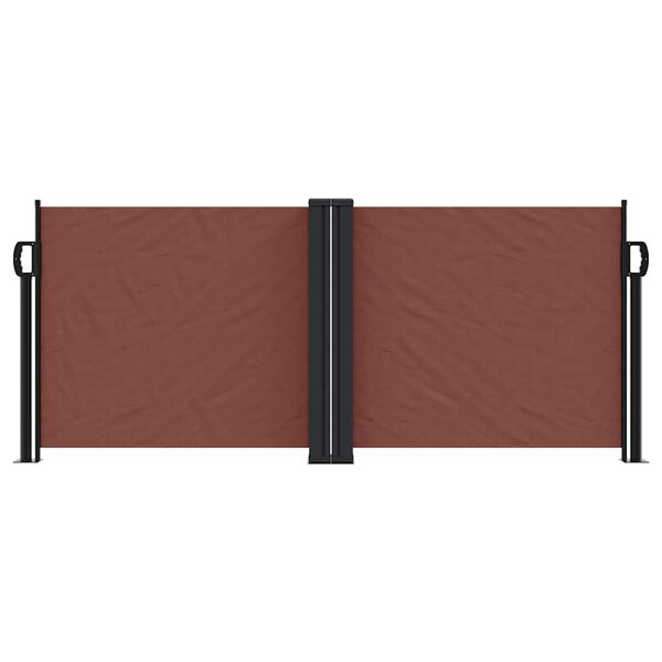 vidaXL Uttrekkbar sidemarkise 100x600 cm brun