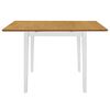 vidaXL Uttrekkbart spisebord hvit (80-120)x80x74 cm MDF