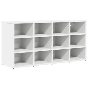 vidaXL Sko Skap 103 x 30 x 51 cm Konstruert tre Hvit