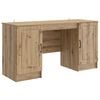 vidaXL Skrivebord Artisan eik Konstruert tre 142,5 x 50 x 75 cm