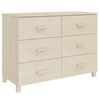 vidaXL Nattbord HAMAR honningbrun 113x40x80 cm heltre furu
