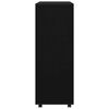 vidaXL Garderobe svart 80x40x110 cm konstruert tre