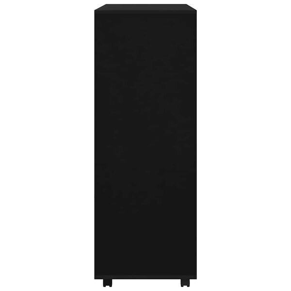 vidaXL Garderobe svart 80x40x110 cm konstruert tre