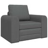 vidaXL Sammenleggbar Sofa seng M&oslash;rkegr&aring; 98 x 71 x 83 cm stoff