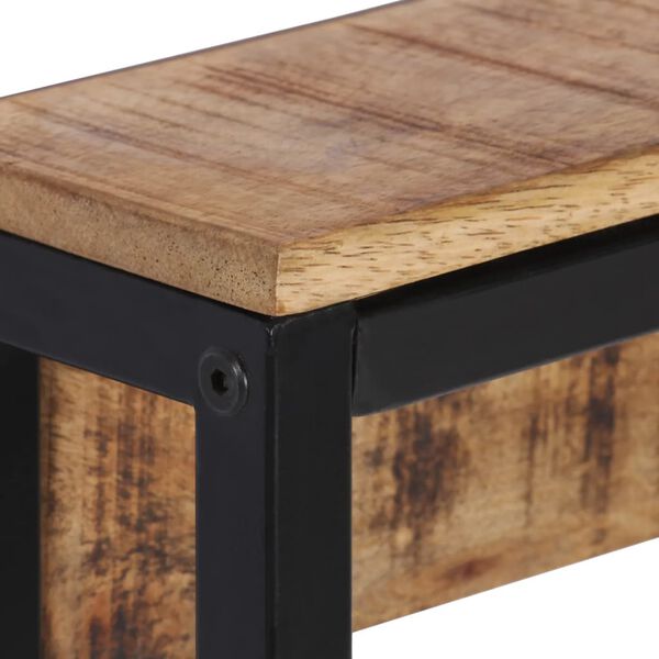 vidaXL Knaggrekke 87x10x27 cm heltre grovt mangotre