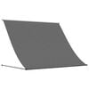 vidaXL Uttrekkbar markise antrasitt 250x150 cm stoff og st&aring;l