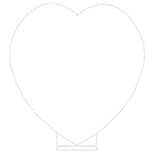 vidaXL Bryllupsbue Hvit 195 x 35 x 211 cm St&aring;l