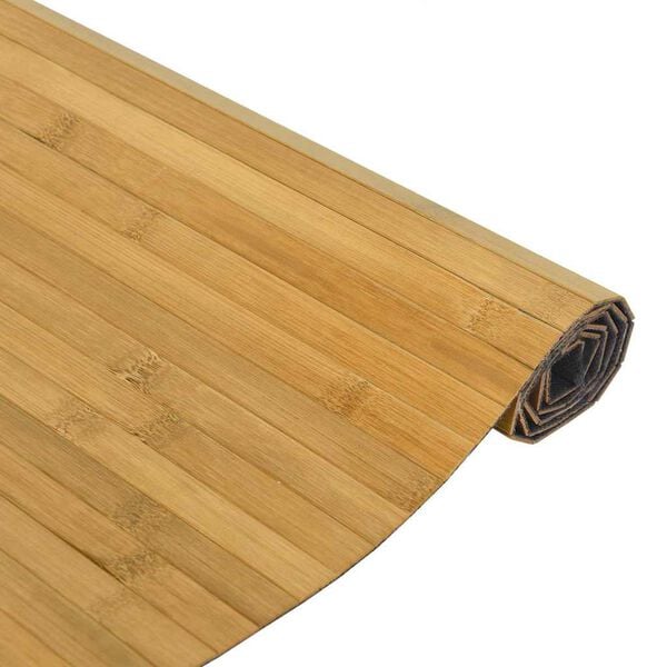 vidaXL Teppe rektangul&aelig;r naturell 100x500 cm bambus