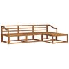 vidaXL Utend&oslash;rs sofa-sett 4 pcs Naturlig Solid akasietre
