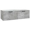 vidaXL Vegghengt TV skap Betonggr&aring; 98 x 41 x 30 cm Konstruert tre