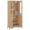 vidaXL Highboard sonoma eik 69,5x34x180 cm konstruert tre