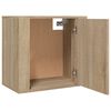 vidaXL Veggmonterte nattbord 2 stk sonoma oak 50x30x47 cm