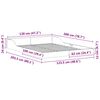 vidaXL Sengestamme Brun 120 x 200 cm Massiv furu