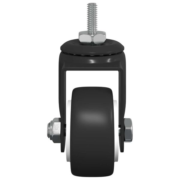 vidaXL Svinghjul 12 pcs Svart 40,4 x 40,4 x 19,7 mm Jern og nylon