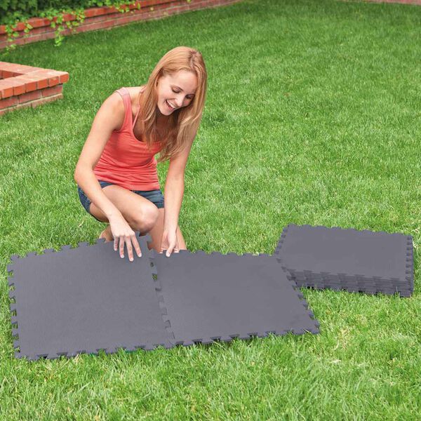 Intex Sammenlåsende polstret gulvbeskytter 8 stk 50x50x0,5 cm 1,9 m²